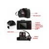 Digital Full HD1080P 16x Digital Camera Professional Video Camcorder Vlogging Camera black