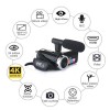 Professional 4K HD Camcorder Video Camera Night Vision