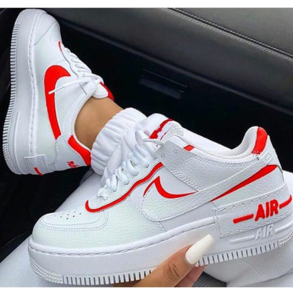 nike air force shadow red bronze