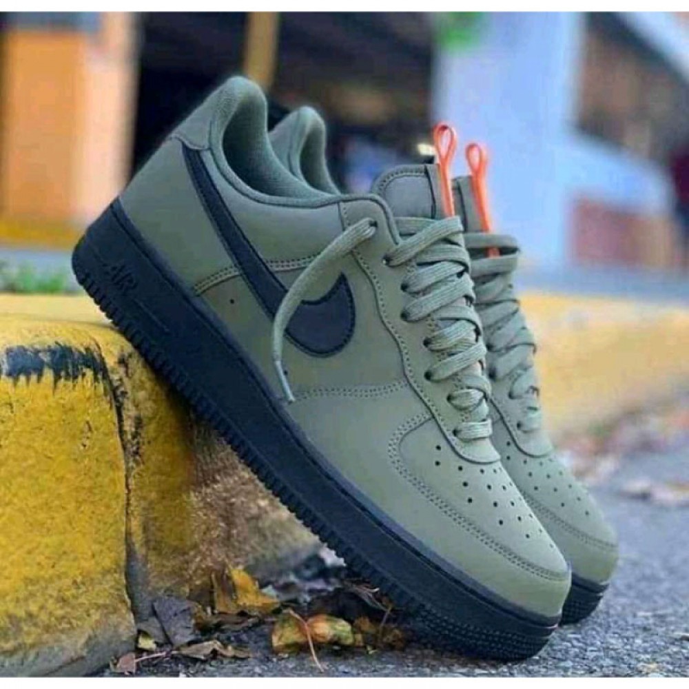 painted air force ones brown